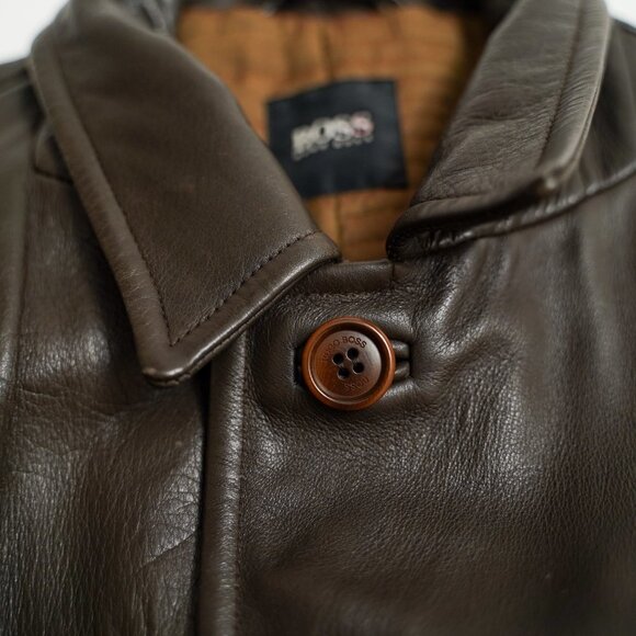 Vintage BOSS By Hugo Boss "Caris" Leather Jacket - Picture 5 of 12